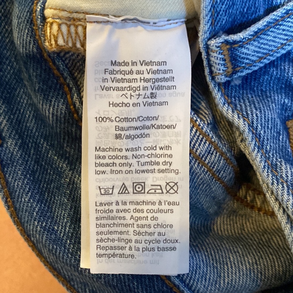 Madewell Relaxed Denim Shorts in Foxglen Wash Size 27 Button Fly L21 - Picture 9 of 10
